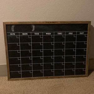 Wood Framed Calendar
